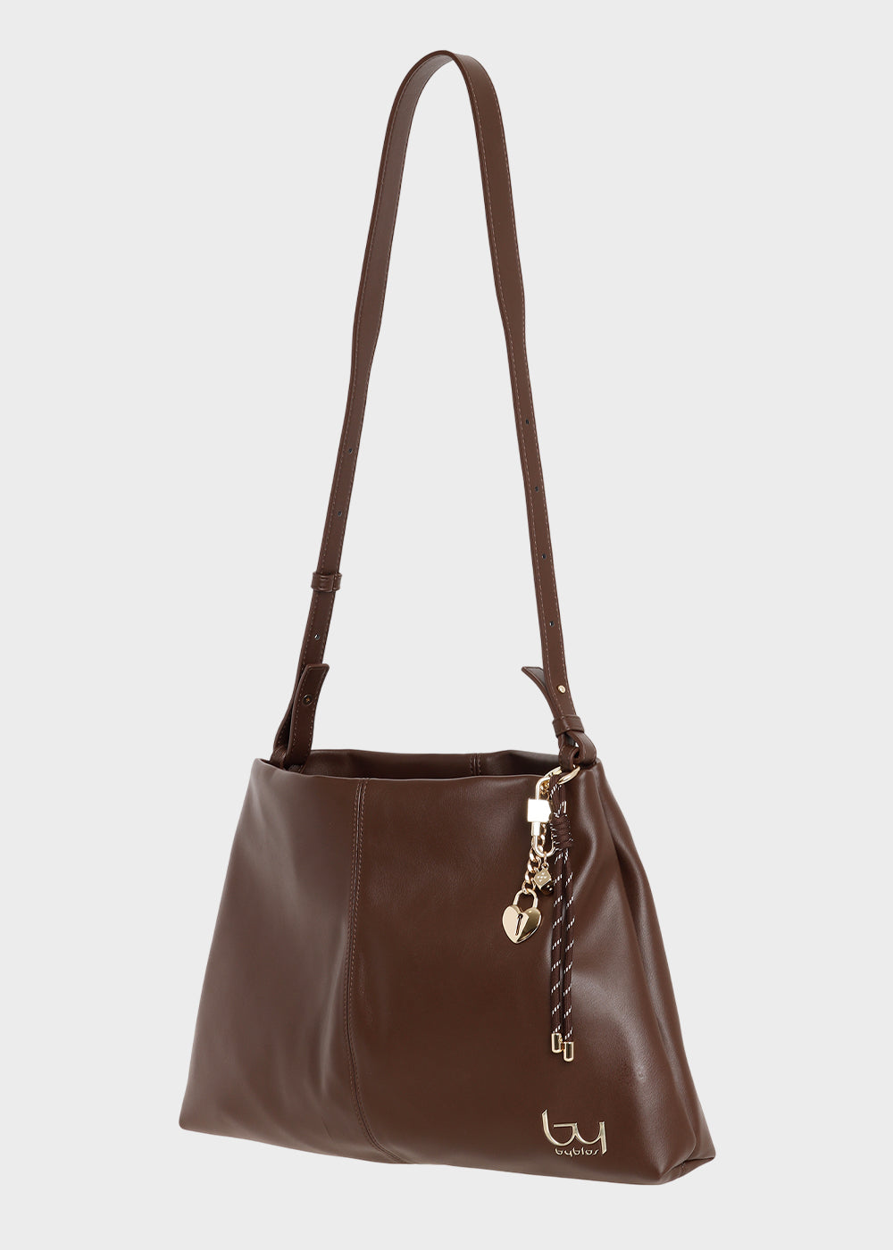 Borsa a spalla morbida Bay con charm-2