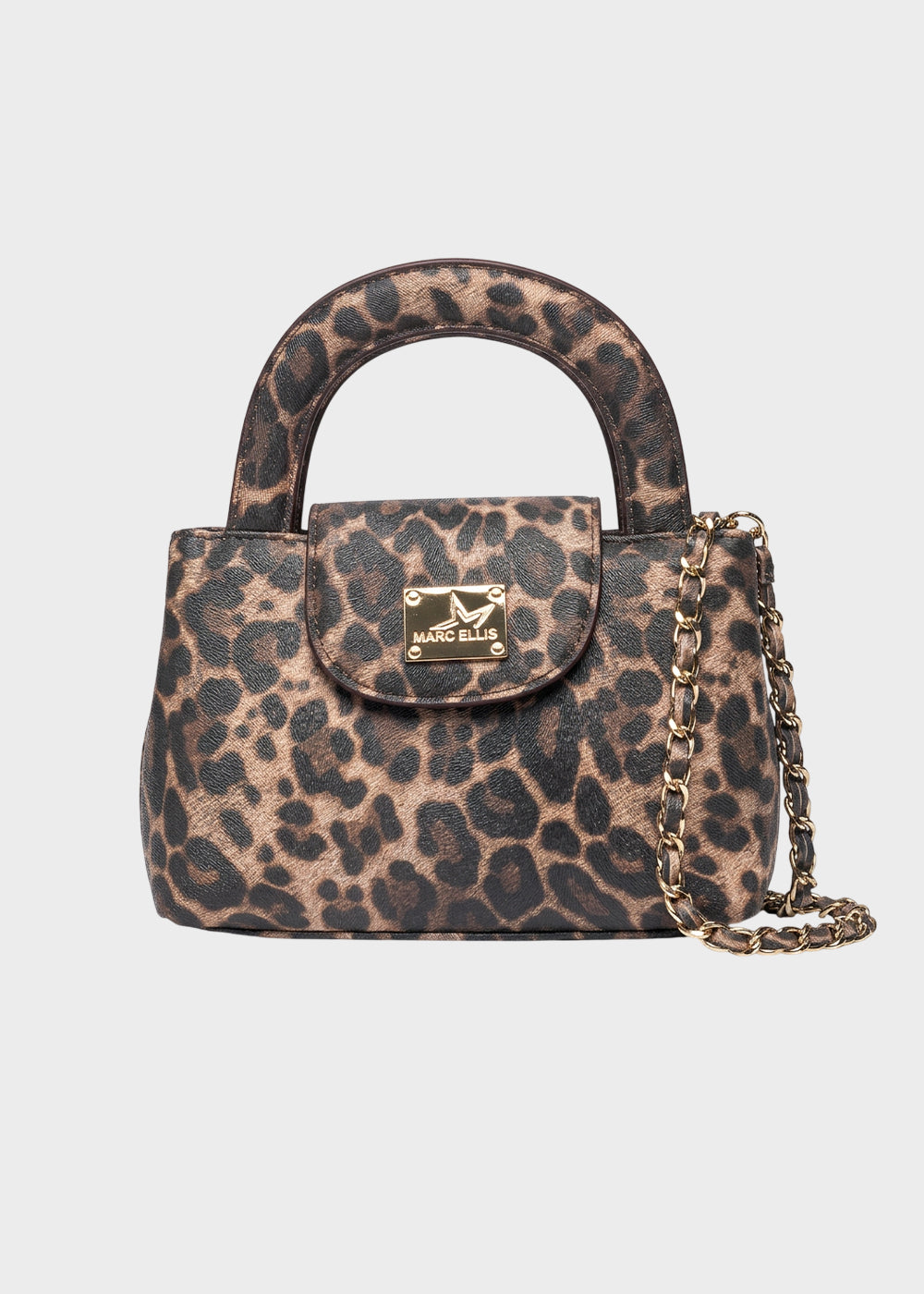 Borsa a mano Jayla Leopard con tracolla