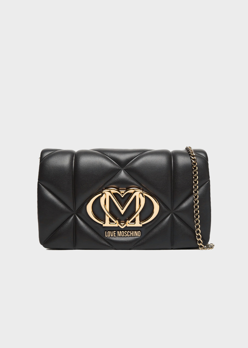 Borsa a tracolla con logo frontale