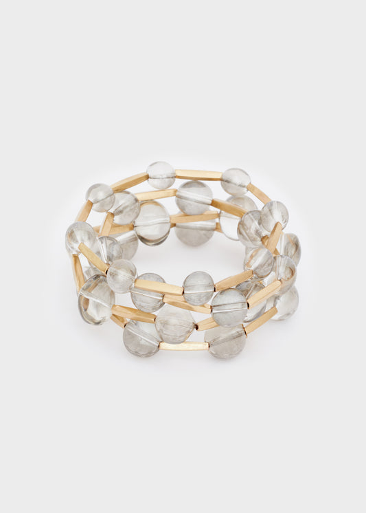 LUXE BIG BRACELETS SET WITH SPHERES