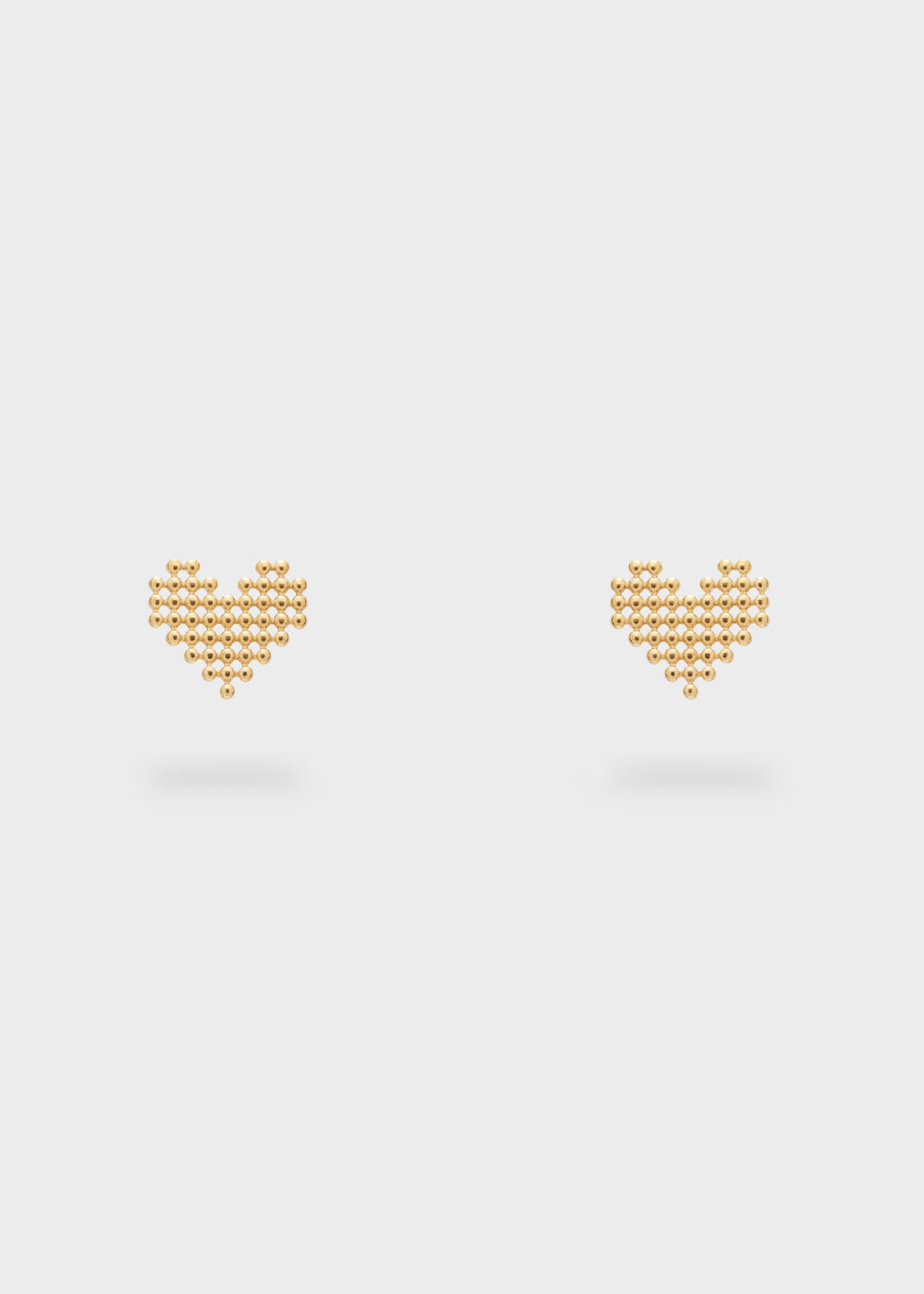 ORECCHINI CUORE PIXEL ORO