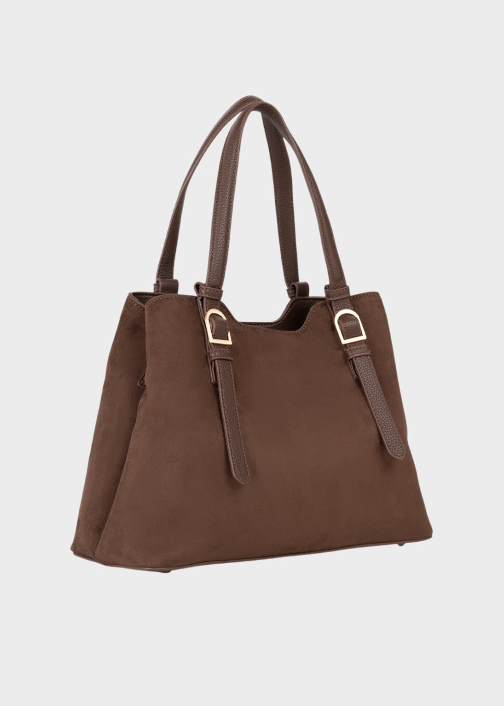 Borsa a mano Winnie Winter con tracolla, in camoscio sintetico-2