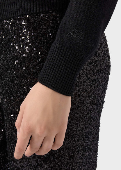 Sparkling Sweater with Rhinestones