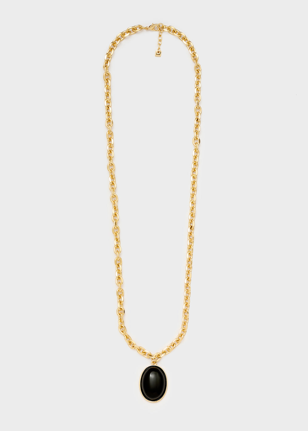 Collana Cleo con pietra pendente nero