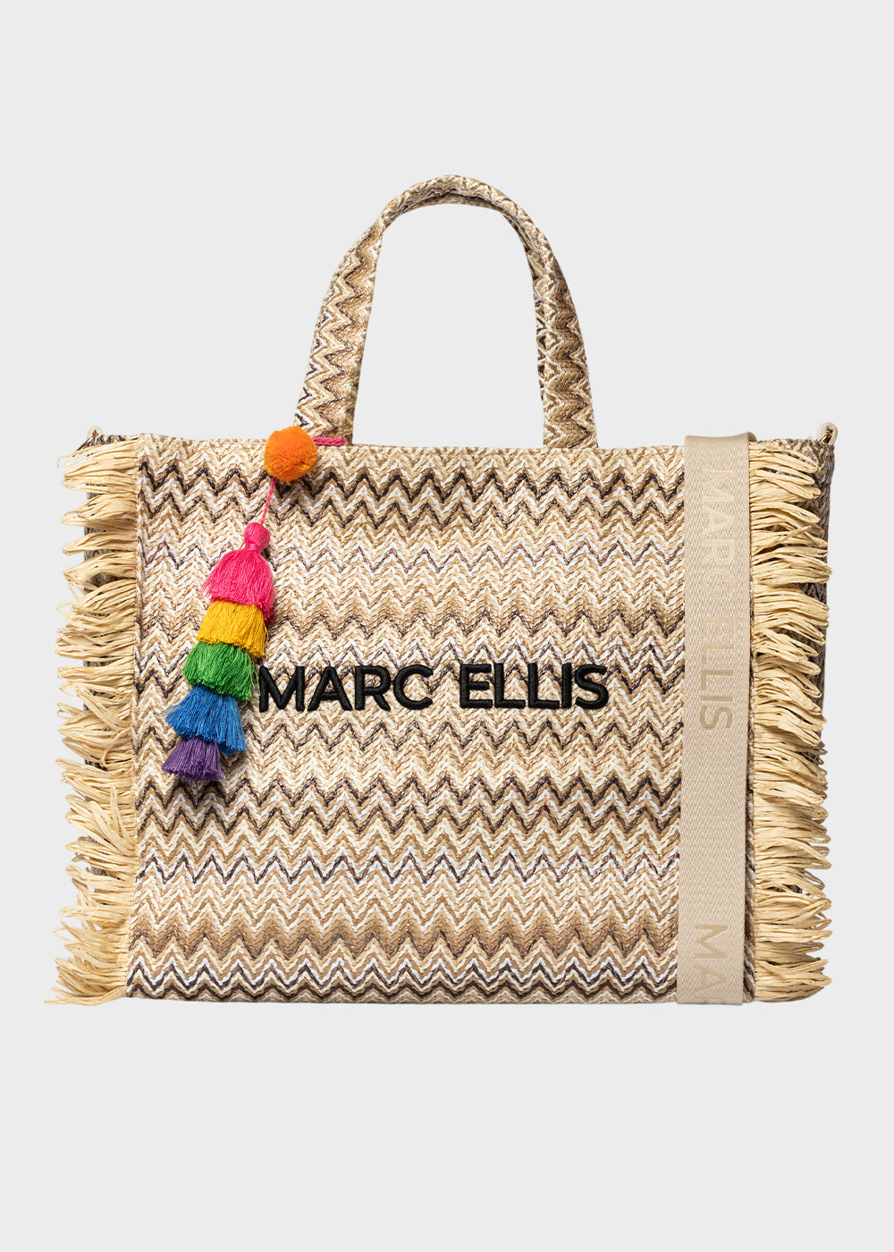 Borsa da Mare Buby S.Claire L in effetto rafia, con tracolla