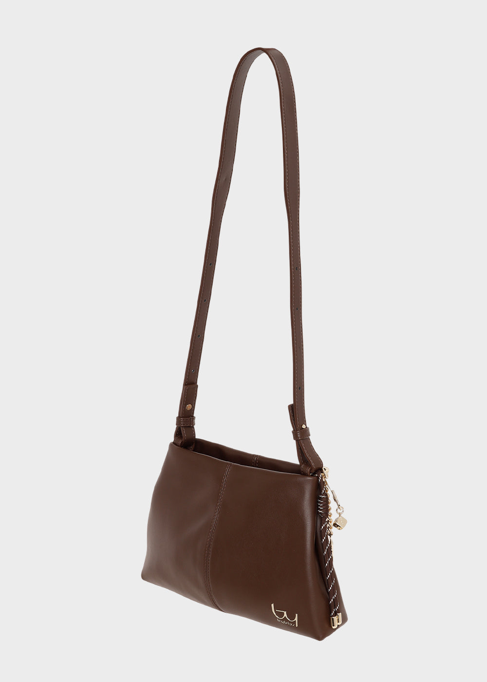 Borsa piccola a spalla morbida Bay con charm-2