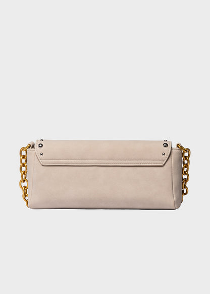 Borsa a tracolla Daisi con pattina e borchie frontali
