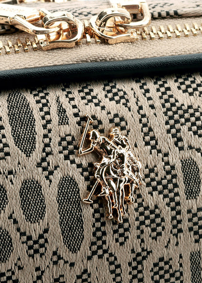 Borsa a spalla Jacquard in tessuto