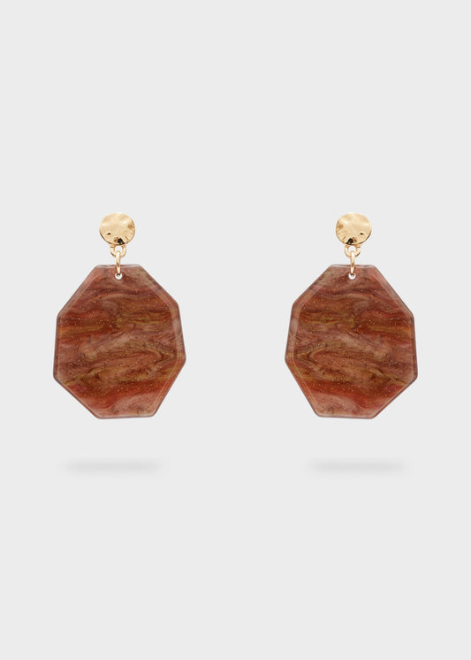 GEO RESIN EARRINGS