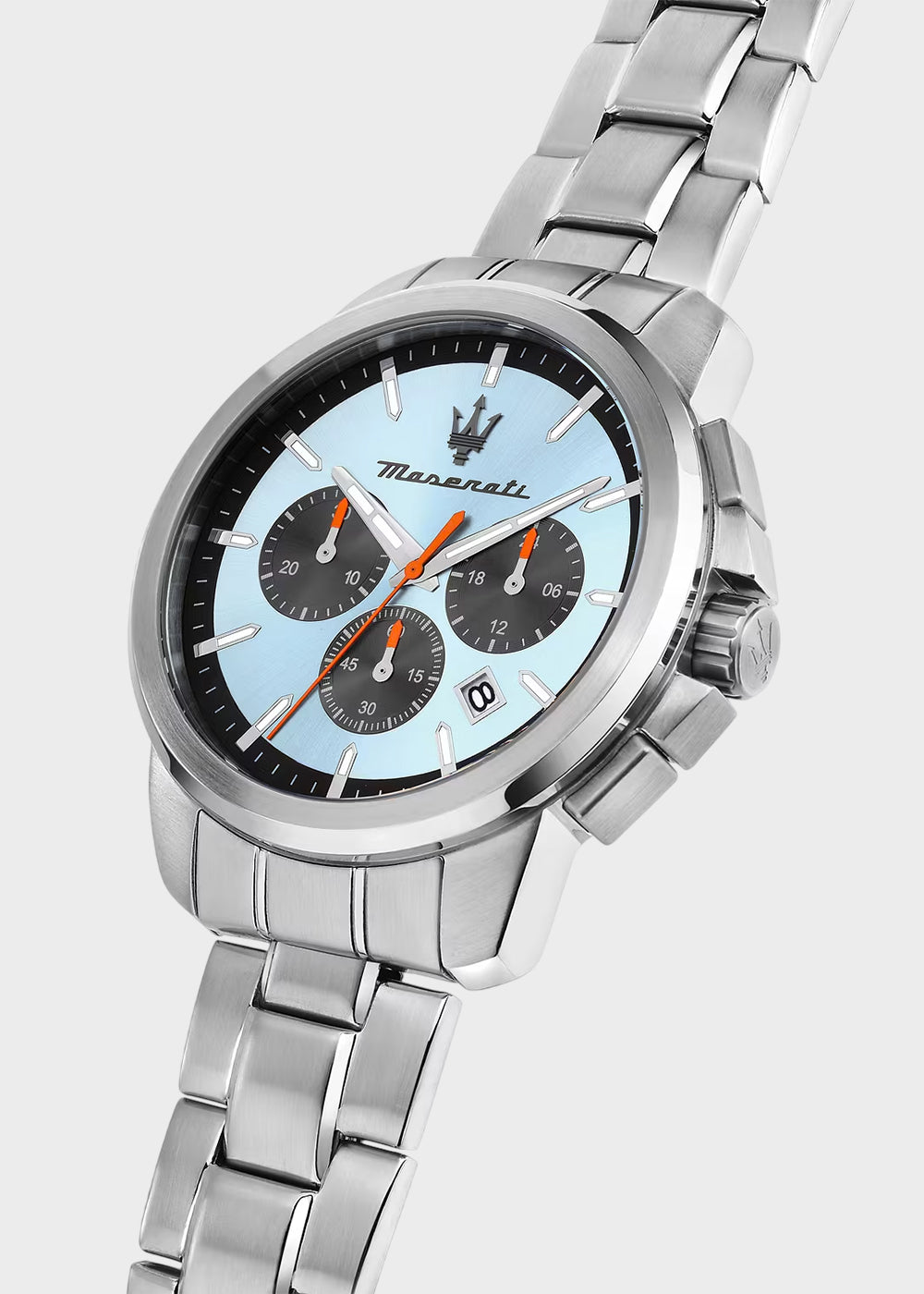 Orologio Successo Chrono set 42 MM Blue Dial con bracciale-4