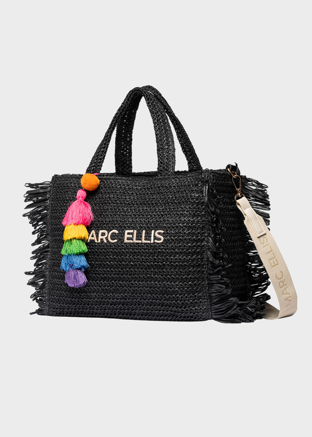 Borsa da Mare Buby S.Claire M in effetto rafia, con tracolla