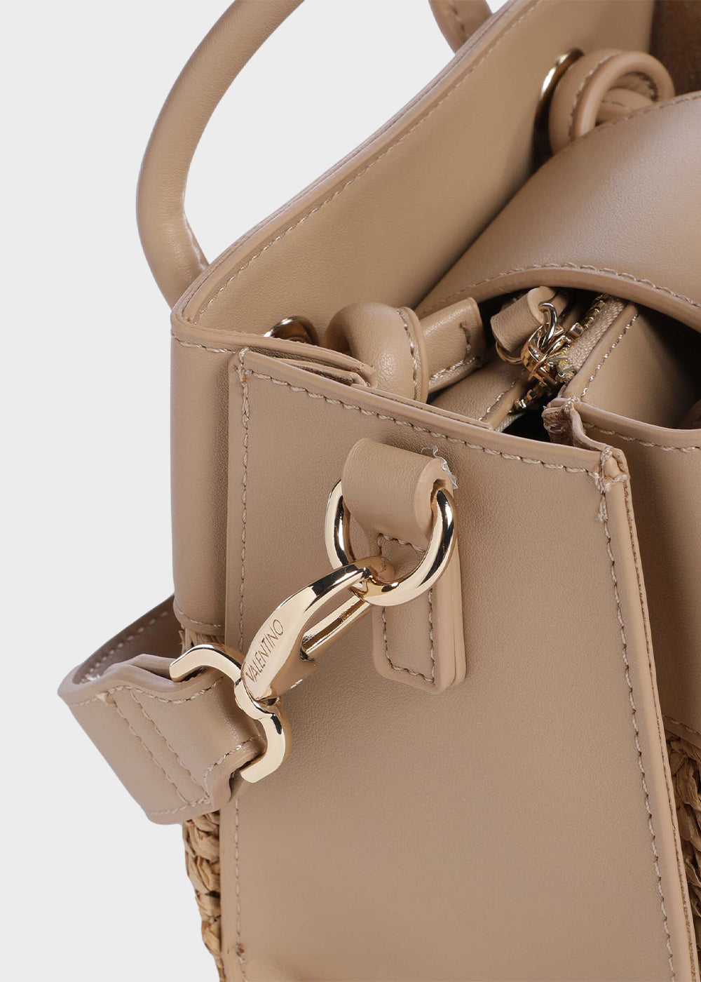 Borsa a mano Alexia Summer piccola con tracolla, in effetto paglia-3
