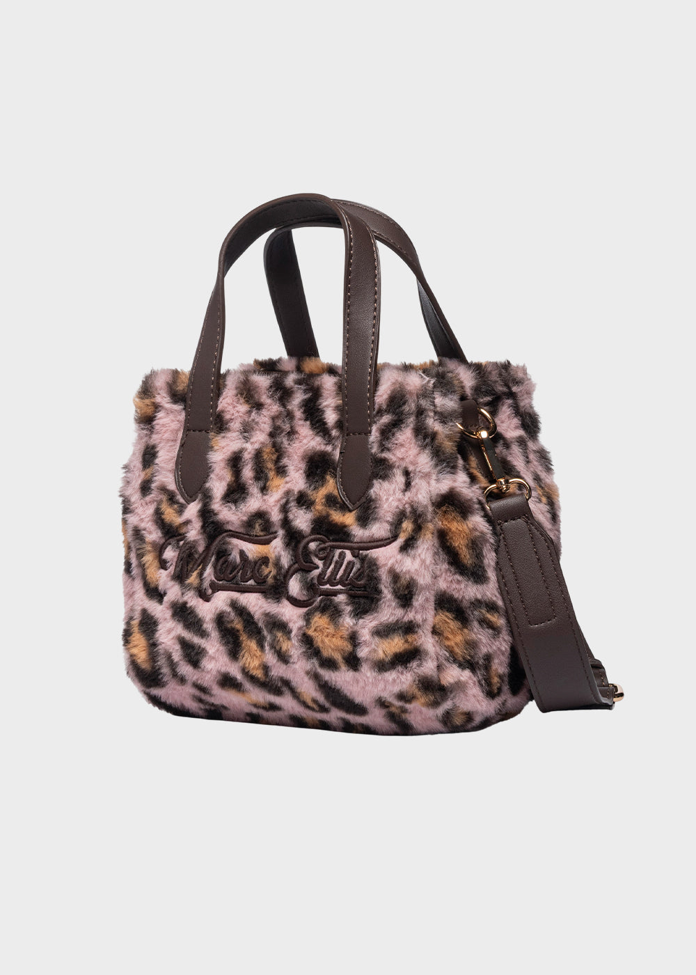 Borsa a mano Buby Lynx S animalier con tracolla, in effetto pelliccia-2