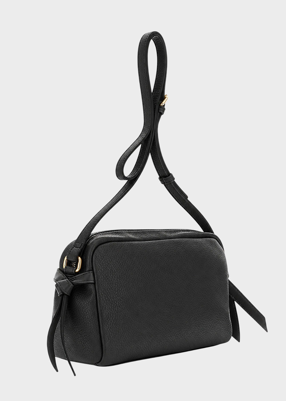 Borsa a tracolla con logo metallico-3