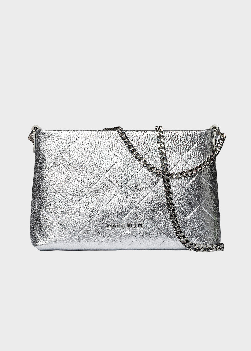 Borsa Marlene Plot con tracolla, con dettagli geometrici, in pelle