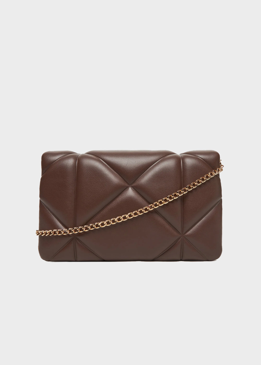 Borsa a tracolla con logo frontale