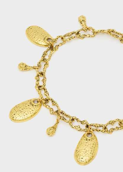 Collana Boho con pendenti oro