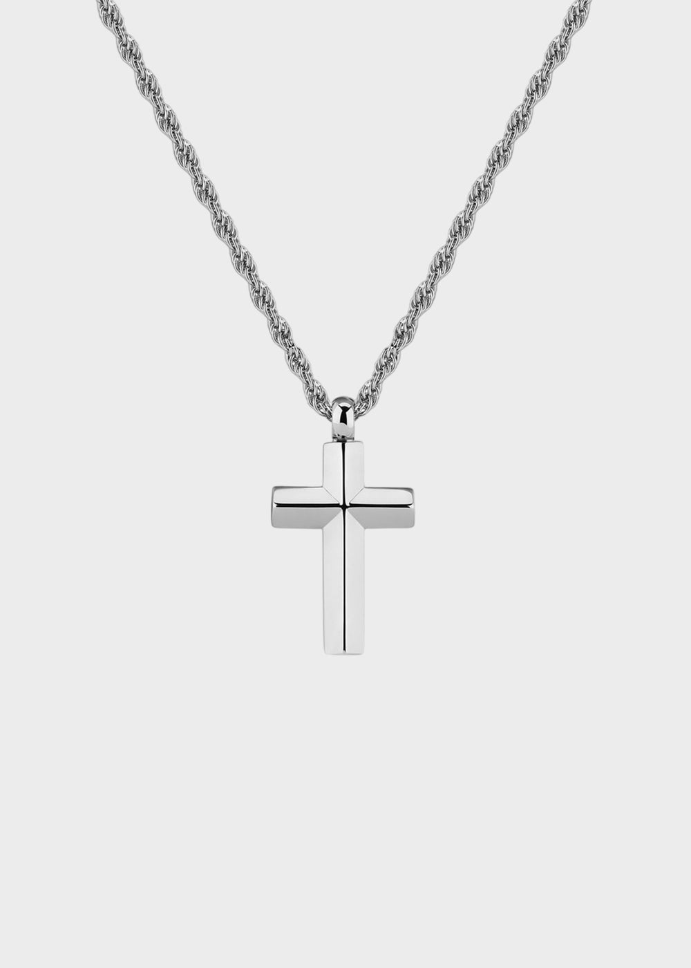 Collana Bound in acciaio con pendente a forma di croce