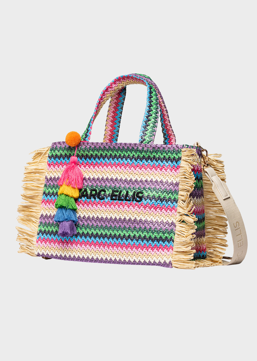 Borsa da Mare Buby S.Claire M in effetto rafia, con tracolla