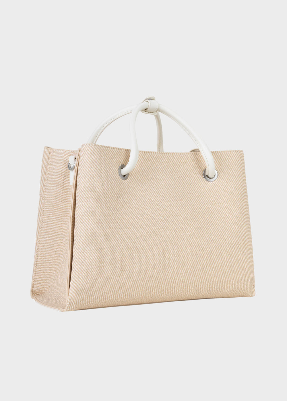 Borsa a mano con tracolla Alexia in pelle sintetica ad effetto tessuto