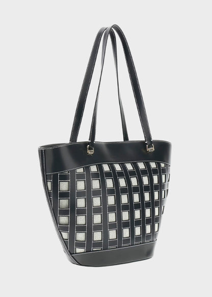 Borsa a spalla Frankie con trama