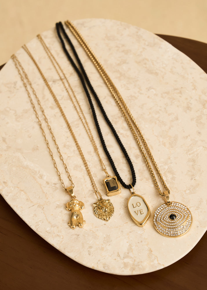 Collana pendente Mystic in acciaio