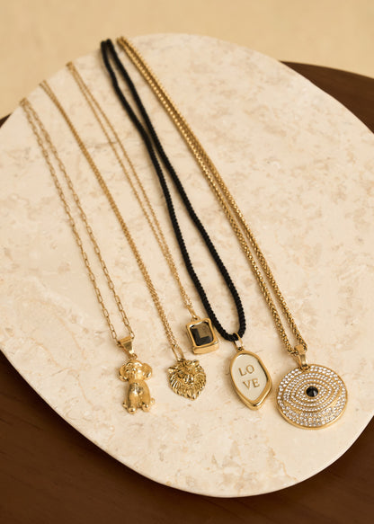 Collana pendente Mystic in acciaio