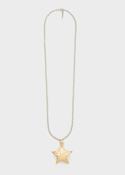 Collana Chain stella martellata
