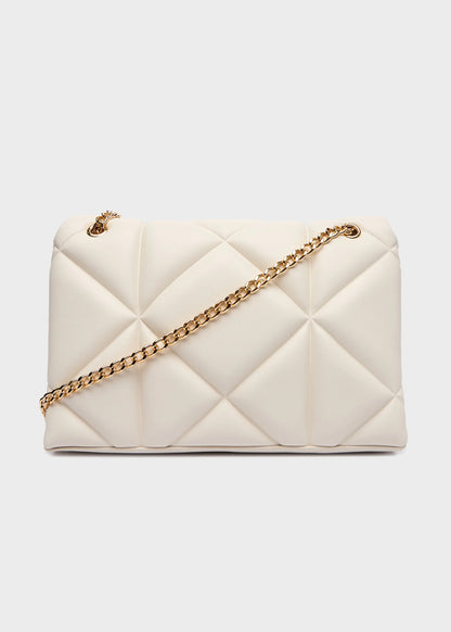 Borsa da spalla con logo frontale