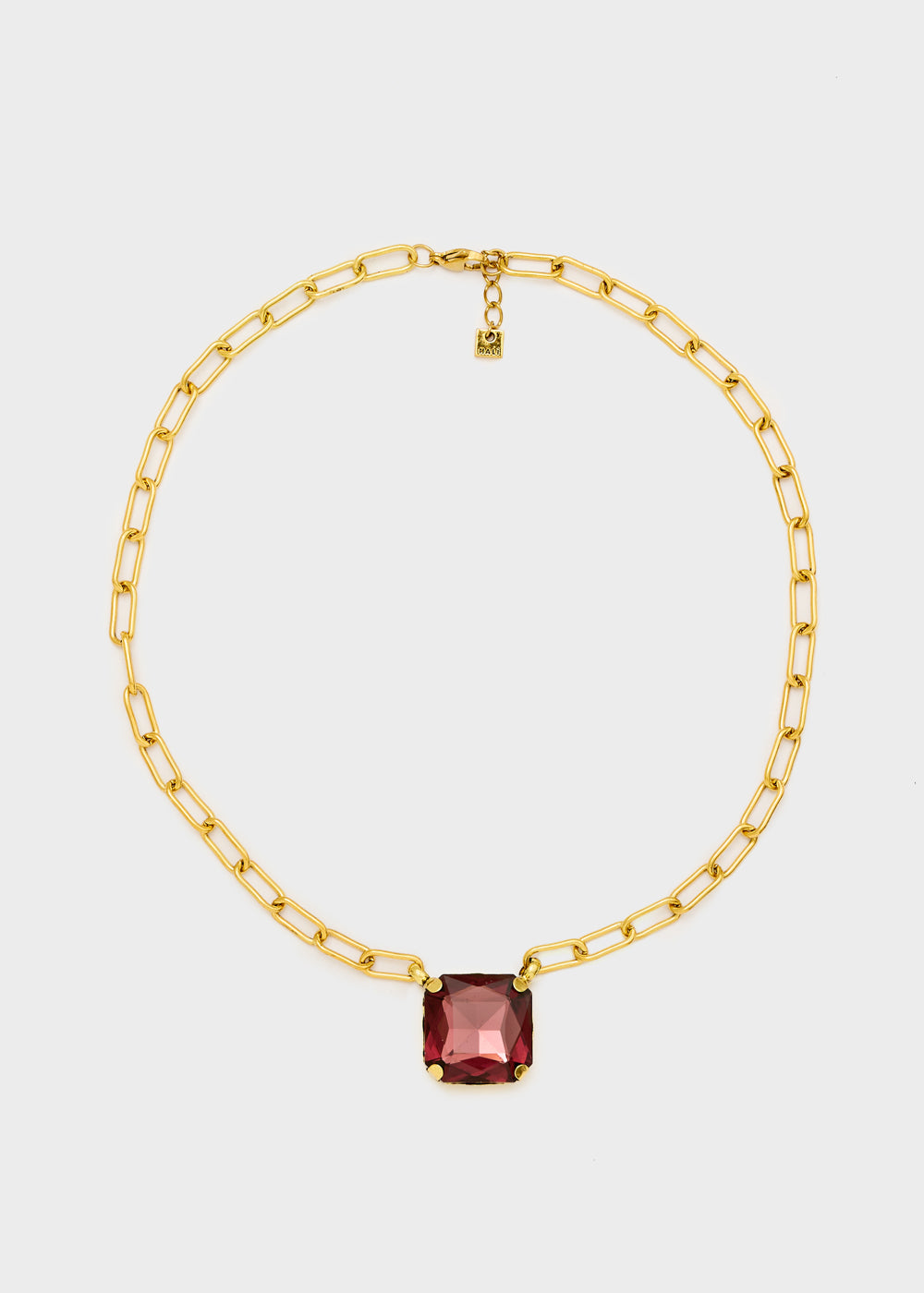 Collana Vale con pietra viola