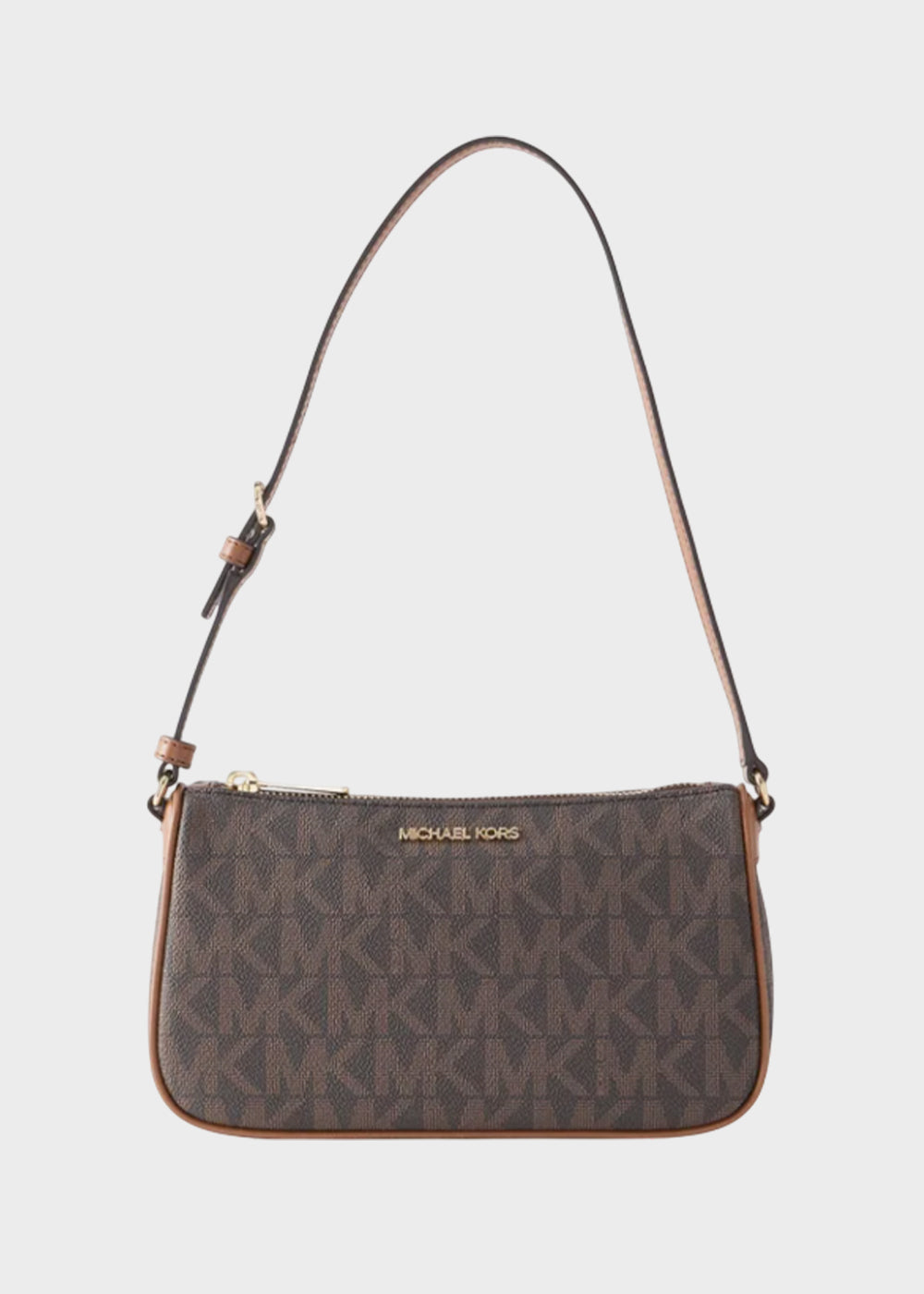 Borsa a spalla Jet Set con logo all over