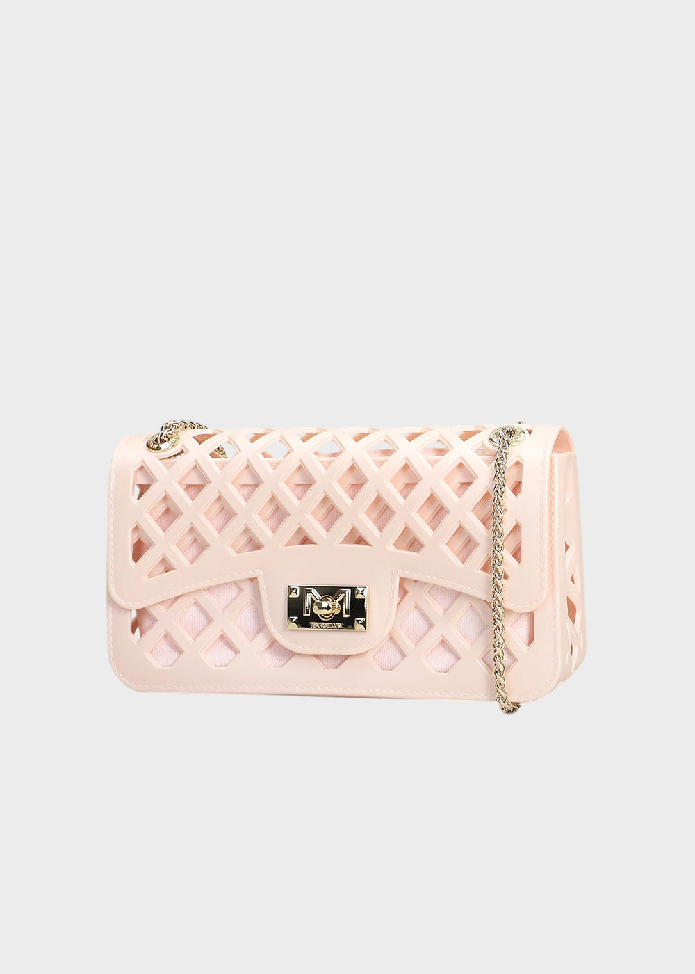 Borsa a tracolla Flat Basket con pochette interna