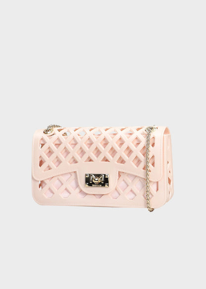 Borsa a tracolla Flat Basket con pochette interna