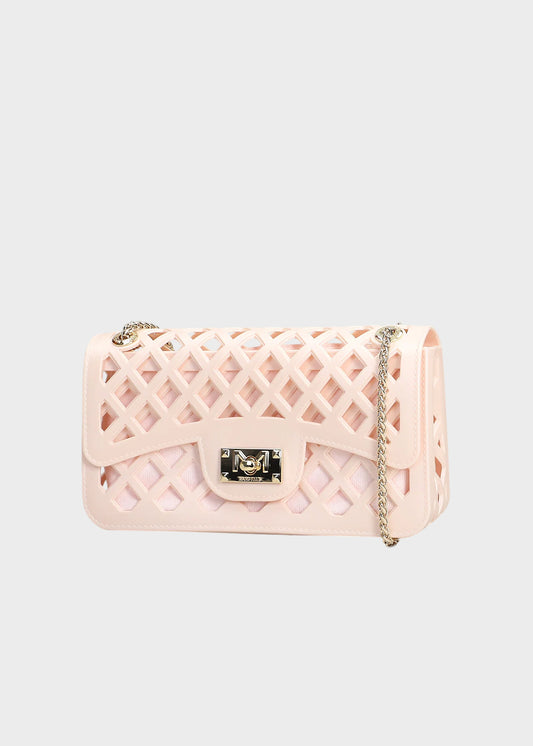 Borsa a tracolla Flat Basket con pochette interna
