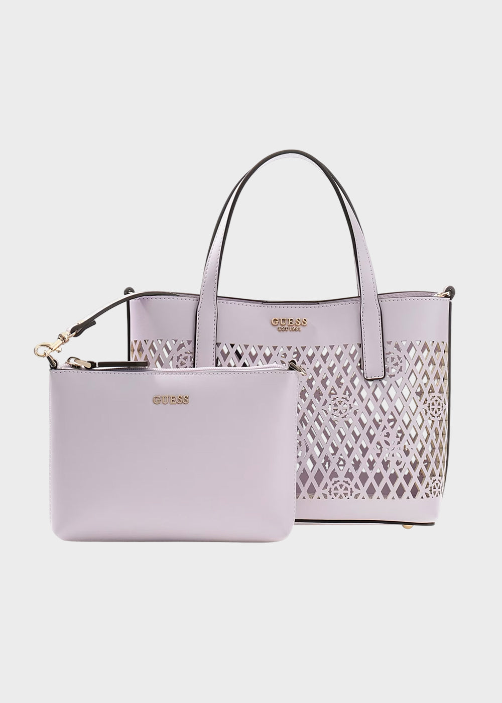 Borsa a mano forata con tracolla Letty Mini con pochette interna