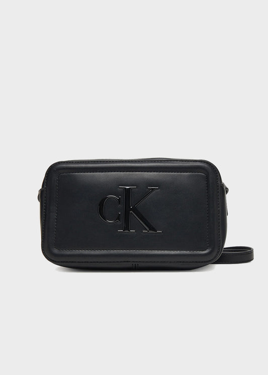 Raised Shoulder Bag with Printed Monogram