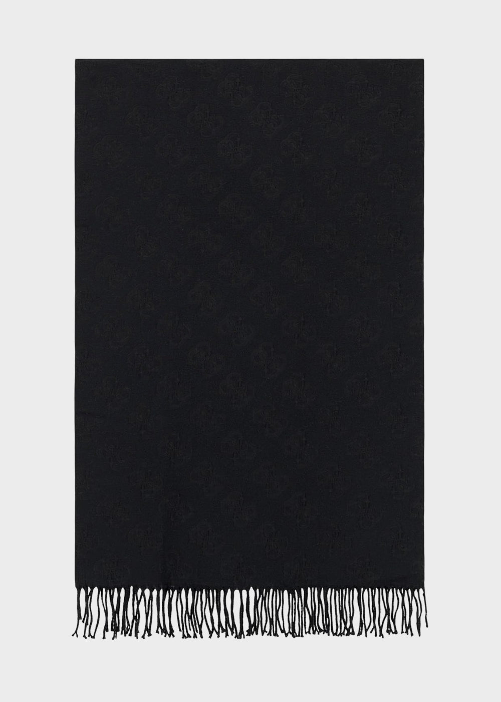 Sciarpa con logo all over e frange (70 x 180 cm)