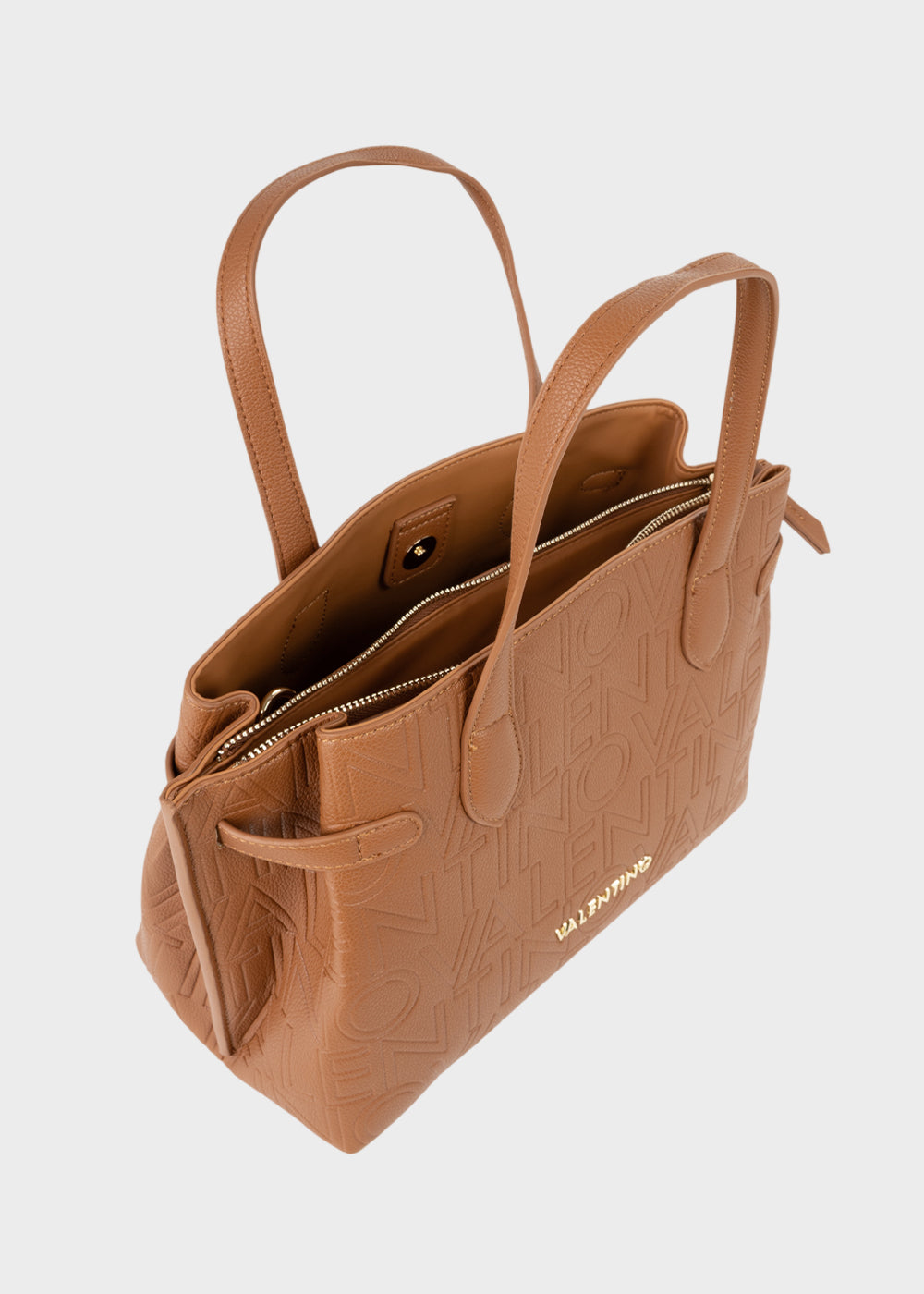 Borsa a mano con tracolla Pansy con logo all over