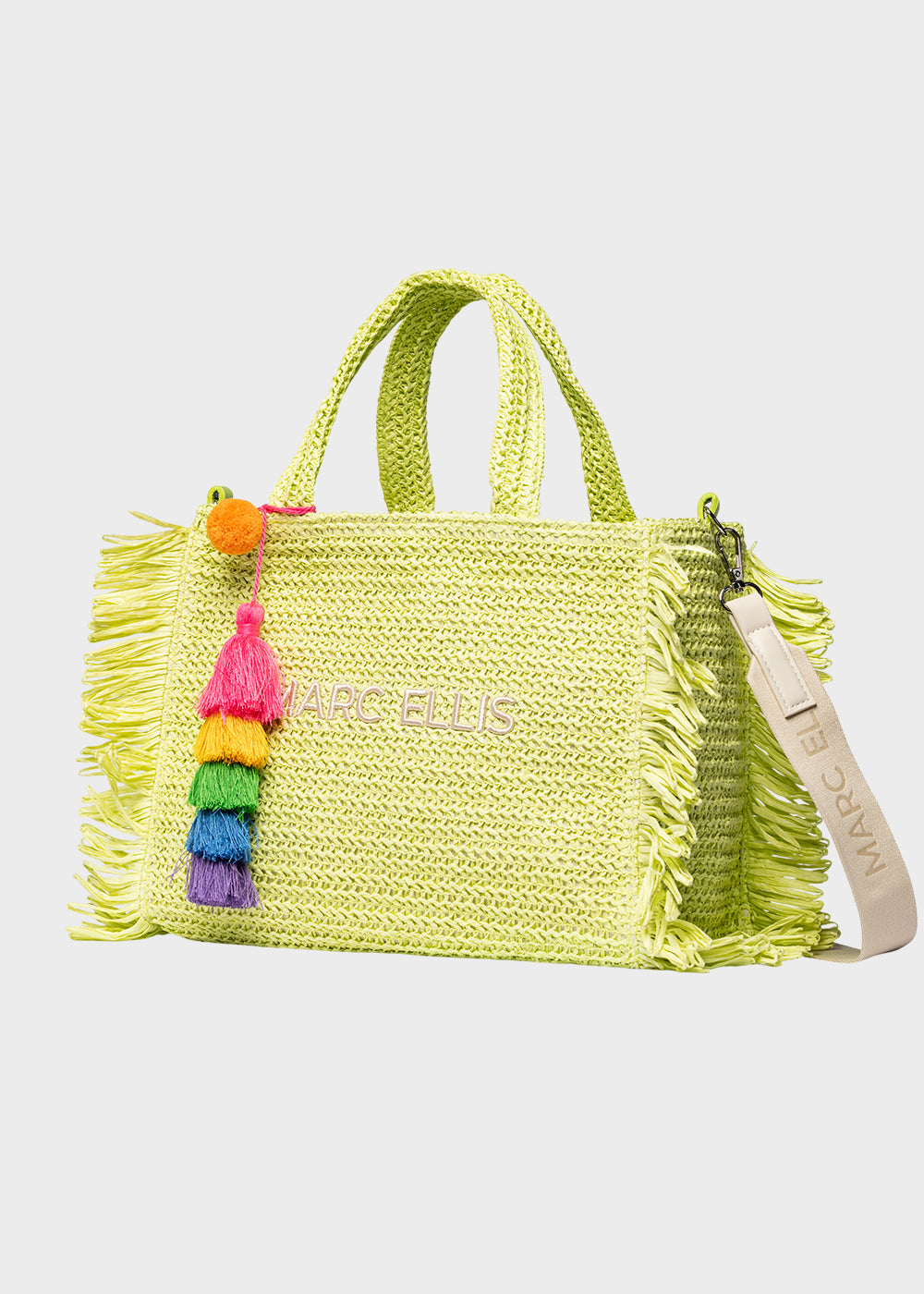 Borsa da Mare Buby S.Claire M in effetto rafia, con tracolla