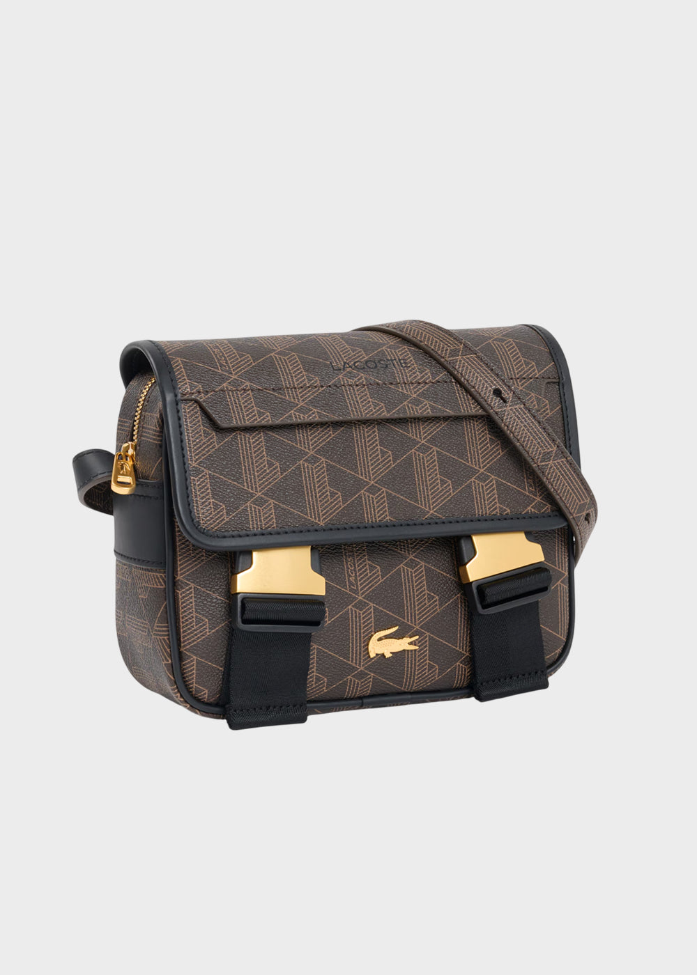 Borsa a tracolla The Blend con patta e doppio gancio monogram