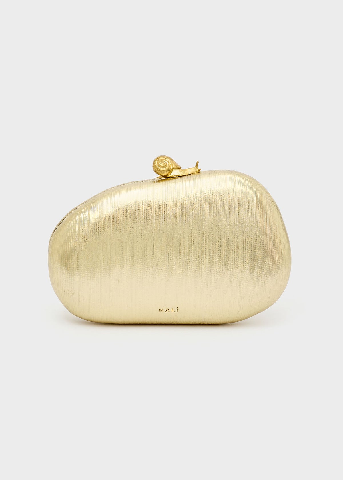 Clutch Zahra con chiusura Chiocciola e tracolla a catena