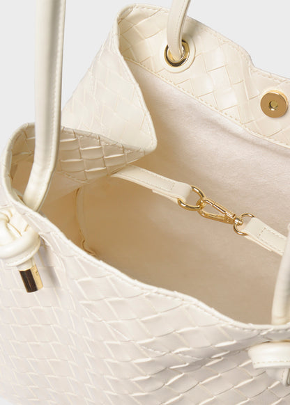 Borsa a spalla Bryanna Plait con trama ad effetto intreccio