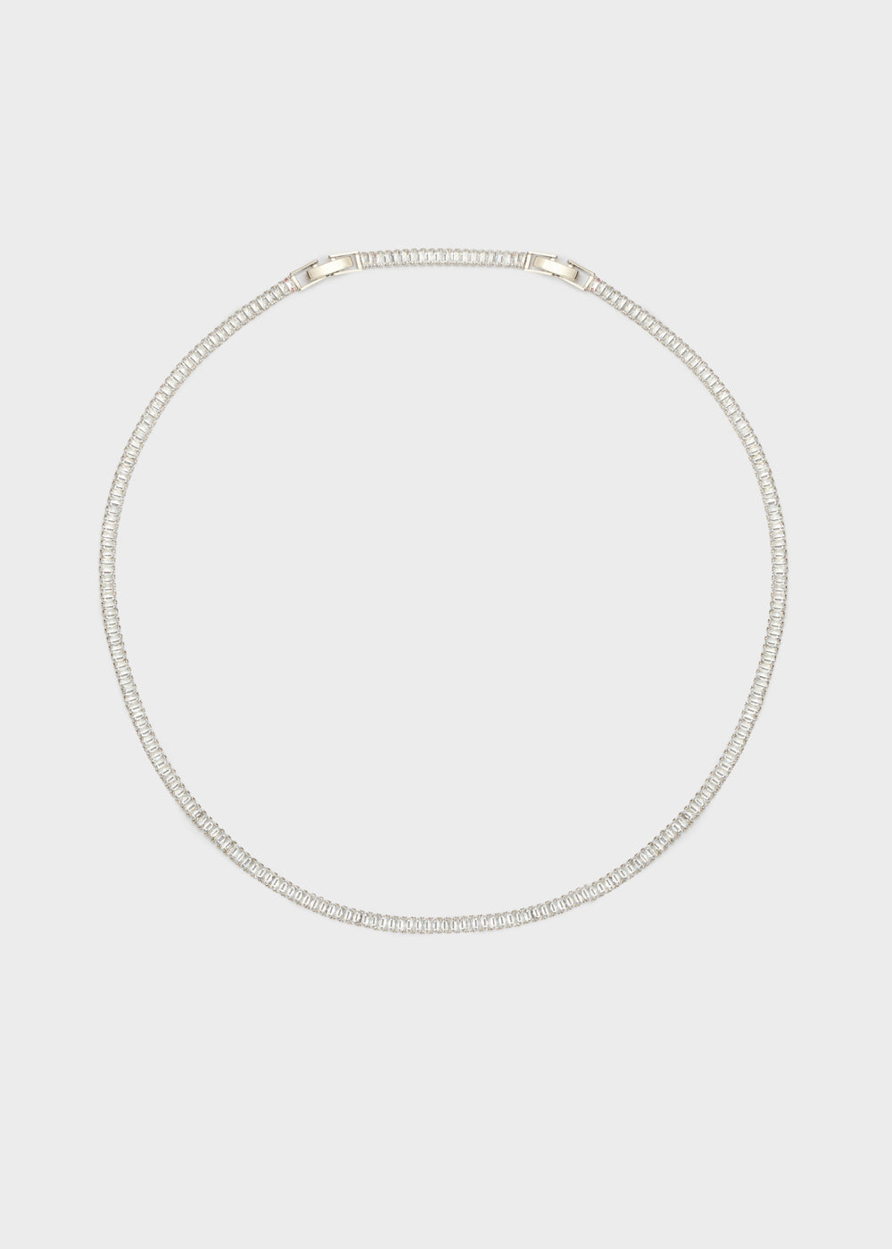 Baguette tennis necklace-3