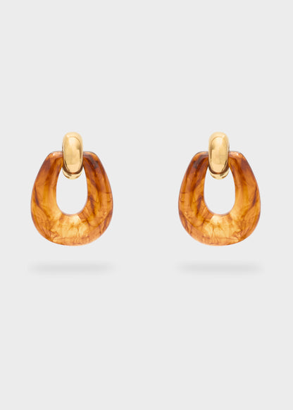 Nina Oval Stainless Steel Earrings