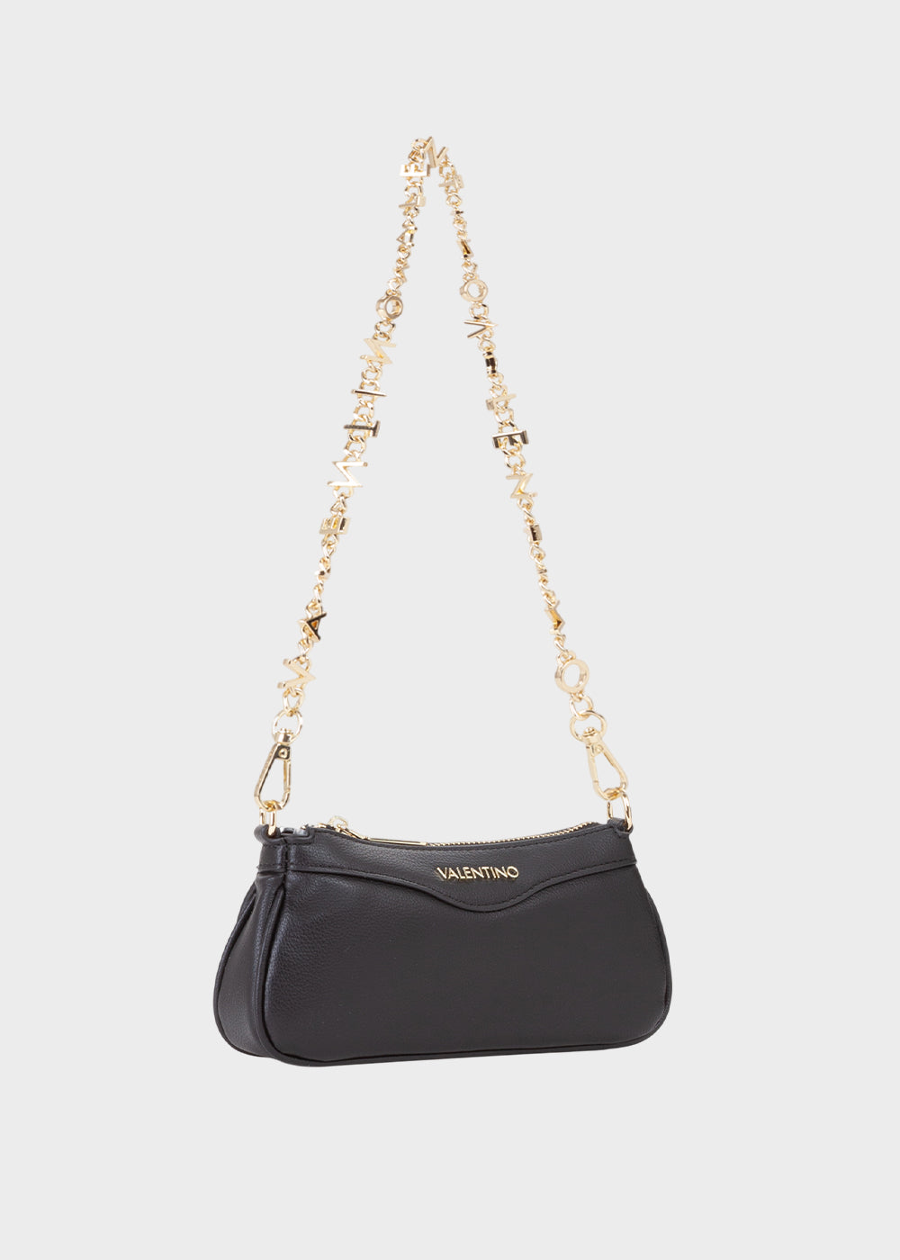 Borsa mini Elly con tracolla e tracolla lettering a spalla