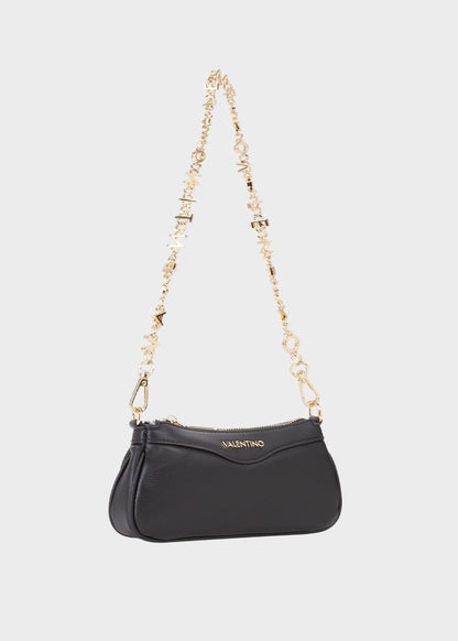 Borsa mini Elly con tracolla e tracolla lettering a spalla