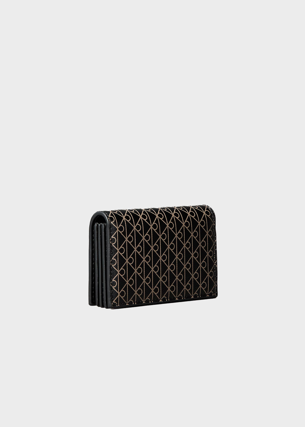 Portacarte a fisarmonica con logo monogramma