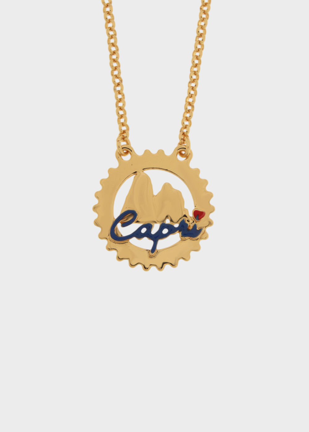 Collana in Metallo color oro Faraglioni e Capri