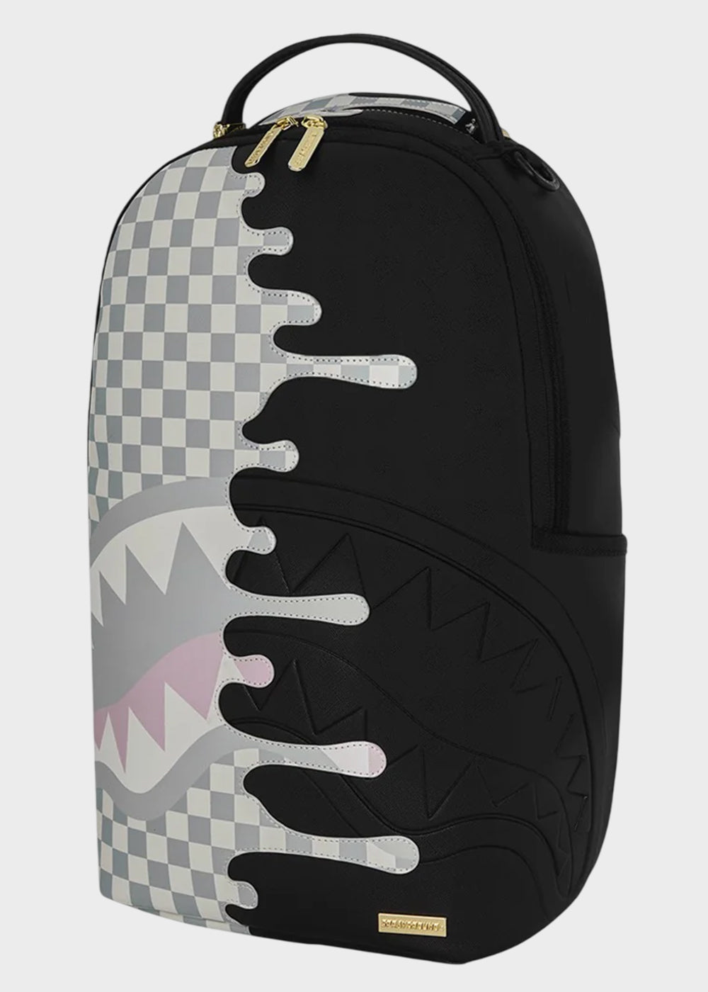 Zaino Cream Check Side Drip