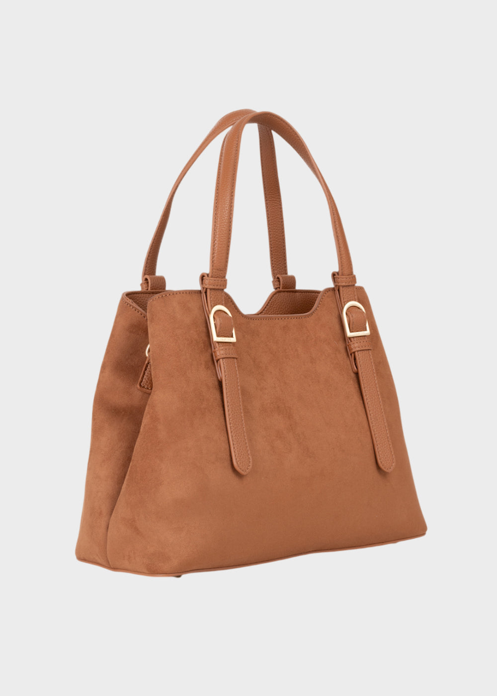 Borsa a mano Winnie Winter con tracolla, in camoscio sintetico-2